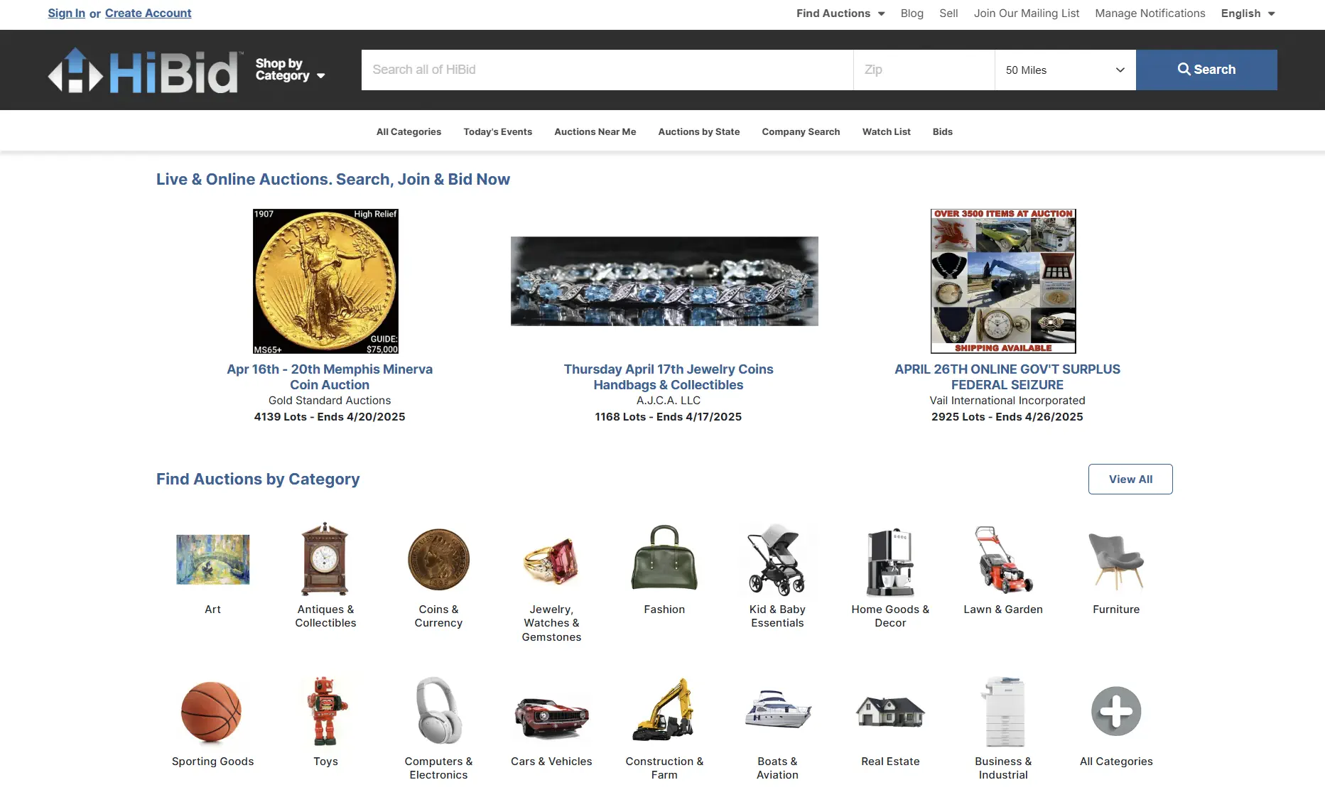 HiBid Online Auction Platform